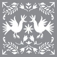 Artikel Nakış Motifi Stencil Boyama Şablonu 30x30 cm Duvar Stencil