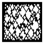 Artikel Parlama Motif Stencil Boyama Şablonu 30x30 cm Duvar Stencil