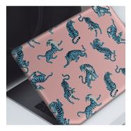 Artikel Pembe Üzerine Mavi Kaplanlar Notebook Sticker