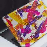 Artikel Renkli Fırça Darbeleri Notebook Sticker