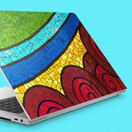 Artikel Renkli Mozaikler Notebook Sticker