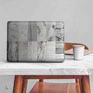 Artikel Siyah Beyaz Mermer Deseni Notebook Sticker