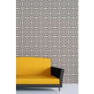 Artikel ST-010 Karo 7 Stencil Tasarımı 30x30 cm Kanvas Tablo