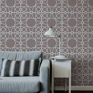 Artikel ST-025 Daireler Stencil Tasarımı 30x30 cm Kanvas Tablo