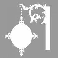Artikel ST-1011 Desenli Tabela 2 Stencil Tasarımı 30x30 cm Kanvas Tablo