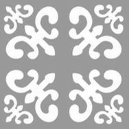 Artikel ST-1018 Damask Karo 2 Stencil Tasarımı 30x30 cm Kanvas Tablo