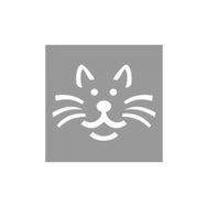 Artikel ST-1036 Sevimli Minimal Kedi Stencil Tasarımı 30x30 cm Kanvas Tablo