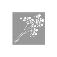 Artikel ST-1050 Bebek Nefesi Stencil Tasarımı 30x30 cm Kanvas Tablo