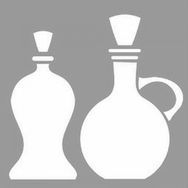 Artikel ST-1063 Antik Vazo 5 Stencil Tasarımı 30x30 cm Kanvas Tablo