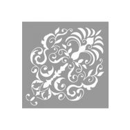 Artikel ST-1090 Karmaşık Damask Desen Stencil Tasarımı 30x30 cm Kanvas Tablo