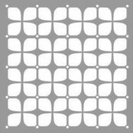 Artikel ST-1106 Retro Karo Stencil Tasarımı 30x30 cm Kanvas Tablo