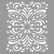 Artikel ST-1117 Floral Karmaşık Desen Stencil Tasarımı 30x30 cm Kanvas Tablo