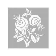 Artikel ST-1195 Yabani Dağ Çiçeği Stencil Tasarımı 30x30 cm Kanvas Tablo