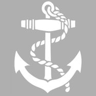 Artikel ST-1245 Anchor Deniz Motif Stencil Tasarımı 30x30 cm Kanvas Tablo