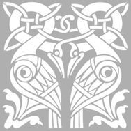 Artikel ST-1269 Crane Kuş Motif Stencil Tasarımı 30x30 cm Kanvas Tablo