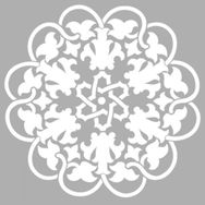 Artikel ST-1296 Aurora Mandala Stencil Tasarımı 30x30 cm Kanvas Tablo
