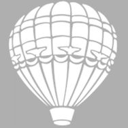 Artikel ST-1310 Maddie Balon Motif Stencil Tasarımı 30x30 cm Kanvas Tablo
