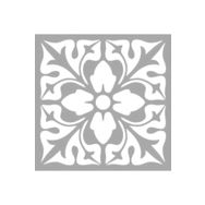 Artikel ST-1316 Chantelle Karo Stencil Tasarımı 30x30 cm Kanvas Tablo