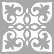 Artikel ST-1320 Alice Karo Stencil Tasarımı 30x30 cm Kanvas Tablo