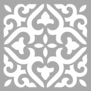 Artikel ST-1323 Helen Karo Stencil Tasarımı 30x30 cm Kanvas Tablo