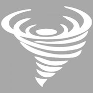 Artikel ST-1414 İkon Tornado Stencil Tasarımı 30x30 cm Kanvas Tablo