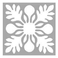 Artikel ST-1418 Kyla Karo Stencil Tasarımı 30x30 cm Kanvas Tablo