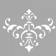 Artikel ST-1437 Zahra Çiçek Desen Stencil Tasarımı 30x30 cm Kanvas Tablo