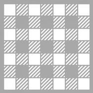Artikel ST-1450 Pötikare Desen Stencil Tasarımı 30x30 cm Kanvas Tablo