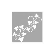 Artikel ST-1472 Nella Çiçek Motif Stencil Tasarımı 30x30 cm Kanvas Tablo