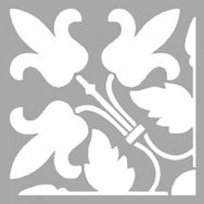 Artikel ST-1475 Carrie Çiçek Motif Stencil Tasarımı 30x30 cm Kanvas Tablo