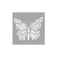 Artikel ST-1482 Savannah Kelebek Motif Stencil Tasarımı 30x30 cm Kanvas Tablo