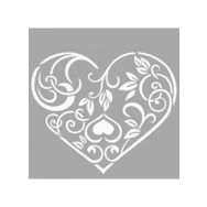 Artikel ST-1490 Bella Kalpli Motif Stencil Tasarımı 30x30 cm Kanvas Tablo