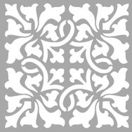 Artikel ST-1491 Lena Karo Stencil Tasarımı 30x30 cm Kanvas Tablo