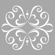 Artikel ST-1501 Anise Motif Stencil Tasarımı 30x30 cm Kanvas Tablo