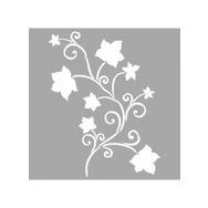 Artikel ST-1507 Fierce Çiçek Motif Stencil Tasarımı 30x30 cm Kanvas Tablo