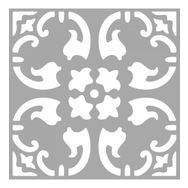 Artikel ST-1522 Ursula Karo Stencil Tasarımı 30x30 cm Kanvas Tablo