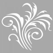 Artikel ST-1525 Paris Çiçek Motif Stencil Tasarımı 30x30 cm Kanvas Tablo
