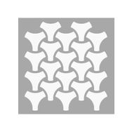 Artikel ST-1550 Briege Desen Stencil Tasarımı 30x30 cm Kanvas Tablo