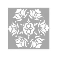Artikel ST-1553 Mai Altıgen Karo Stencil Tasarımı 30x30 cm Kanvas Tablo