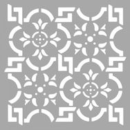 Artikel ST-1589 Milla Karo Stencil Tasarımı 30x30 cm Kanvas Tablo
