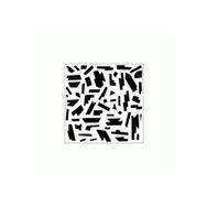 Artikel ST-241 Sürreal Stencil Tasarımı 30x30 cm Kanvas Tablo