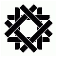 Artikel ST-262 Çubuk Motif Stencil Tasarımı 30x30 cm Kanvas Tablo