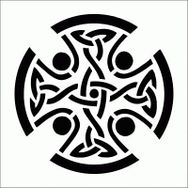 Artikel ST-264 Celtic 2 Stencil Tasarımı 30x30 cm Kanvas Tablo