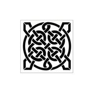 Artikel ST-274 Celtic Karo 3 Stencil Tasarımı 30x30 cm Kanvas Tablo