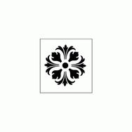 Artikel ST-278 Yuvarlak Motif 3 Stencil Tasarımı 30x30 cm Kanvas Tablo