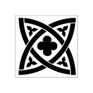 Artikel ST-280 Gotik Motif 2 Stencil Tasarımı 30x30 cm Kanvas Tablo