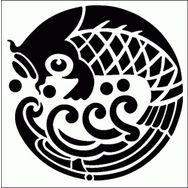 Artikel ST-288 Koi Stencil Tasarımı 30x30 cm Kanvas Tablo