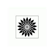 Artikel ST-289 Uzak Doğu Motif Stencil Tasarımı 30x30 cm Kanvas Tablo