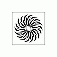Artikel ST-296 Spiral 2 Stencil Tasarımı 30x30 cm Kanvas Tablo