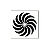 Artikel ST-298 Spiral 4 Stencil Tasarımı 30x30 cm Kanvas Tablo